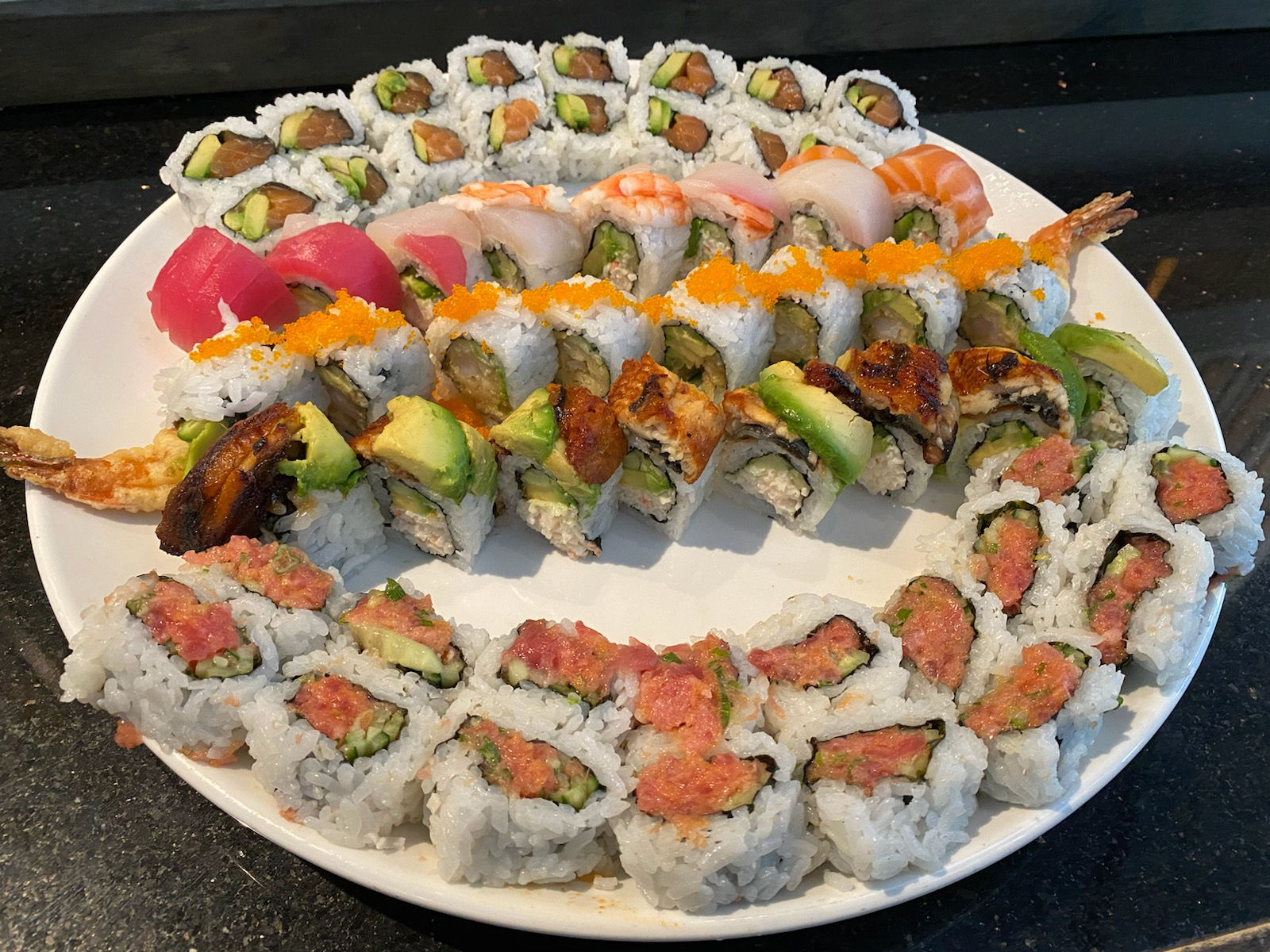 Kizuna party plates menu banner